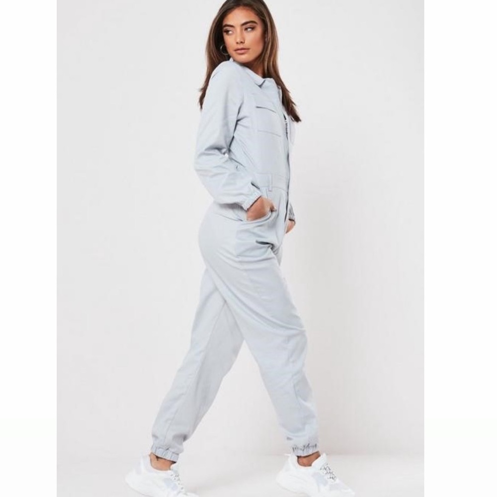 Grey (blueish) Utility Jumpsuit